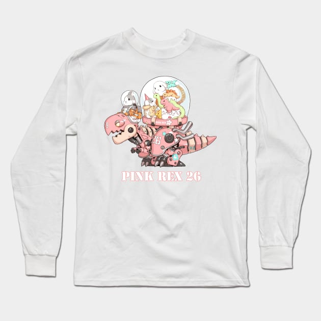 Pink Rex 26 Long Sleeve T-Shirt by Pan_Ren_Wei